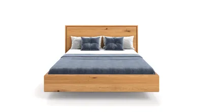 Produktbild von Massivholzbett Valor-Schwebebett 200x200 cm, Eiche, moderne Möbel