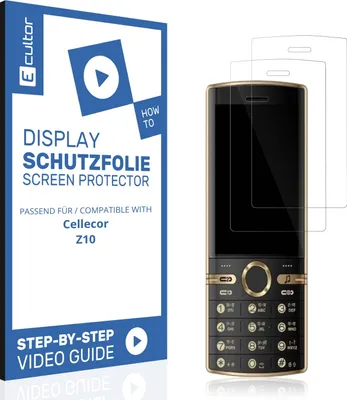 Produktbild von 2x 3D Schutzfolie für Cellecor Z10 Display Folie Flexibel Full Cover