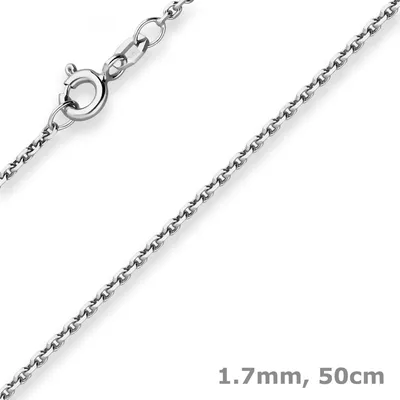 1-7mm-Ankerkette-diamantiert-aus-925-Silber-rhodiniert-50cm