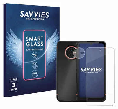 A product shot of a screen protector packaging and the product itself.