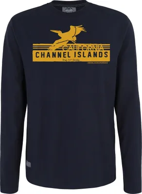 Produktbild von Übergrößen Longshirt Channel Island orange AHORN SPORTSWEAR Navy 4XL