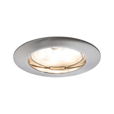 Image de Paulmann 92810 Premium, luminaire encastré Coin, gradable, transparent, rond, LED 1x7W, 2700K, 230V, 51 mm, fer/aluminium/zinc