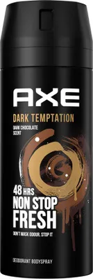 Image de AXE - Déodorant spray - Dark Temptation - Parfum chocolat - Frais et séduisant - 150 ml - 1 pièce
