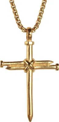 Produktbild von Herren Halskette Kreuz Vintage Accessoire Punk Stil Herren Anhänger als Geschenk-Golden