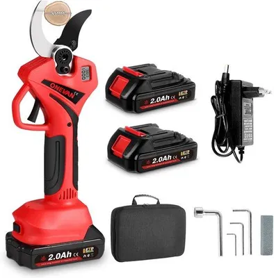 Obrázok produktu pre Nožnice na strihanie 45 mm, 800 W, akumulátorové záhradné nožnice s LCD displejom