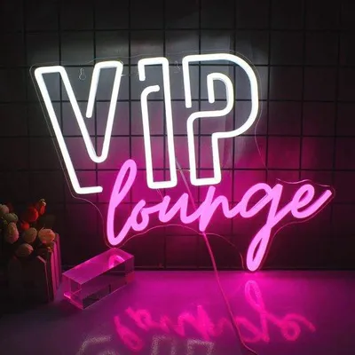 Immagine prodotto di Decorazione al neon rosa e bianca con luci LED per la casa