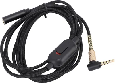 Zdjęcie produktu dla Przedłużacz słuchawkowy PUSOKEI, kabel audio stereo 3,5 mm z regulacją głośności i pozłacanymi złączami do słuchawek z redukcją szumów 1000xm QC35 NC700