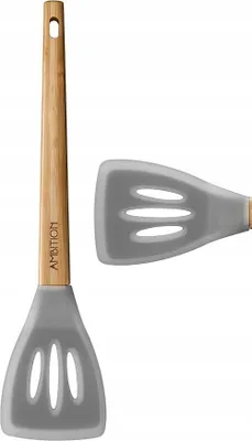 Produktbild von Ambition Silikon-Küchenspatel mit Löchern 32,7 cm Grau