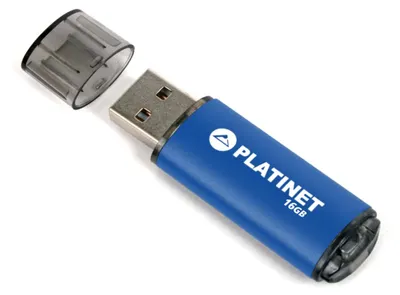 Zdjęcie produktu dla Platinet PMFE16BL, 16 GB, USB Typu-A, 2.0, 22 MB/s, Pokrywka, Niebieski