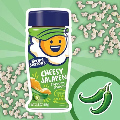 Produktbild von Kernel Season’s Cheesy Jalapeño Popcorn Seasoning – Würzpulver mit Käse & Jalapeño – 68 g
