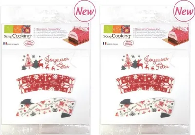 Obrázek produktu pro 'Joyeuses fêtes' Dekorace na vafle