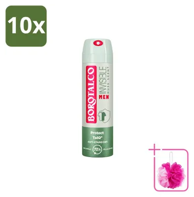 Productafbeelding van 10 x Borotalco Men Musk Deodorant Spray - 150 ml - Voordeelverpakking - 10 stuks