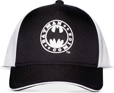 Produktbild von DC Comics Baseball Cap Batman Logo Black & White