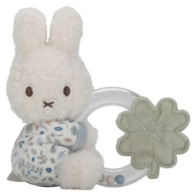 Immagine prodotto di Anello Miffy Babyrassel Greifling Lucky Leaves blau