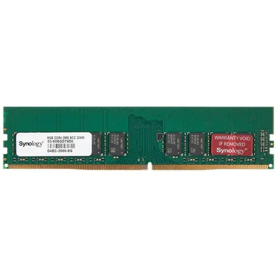 Obrázek produktu pro Synology D4EC-2666-8G, 8 GB, 1 x 8 GB, DDR4, 2666 MHz, 288-pin DIMM