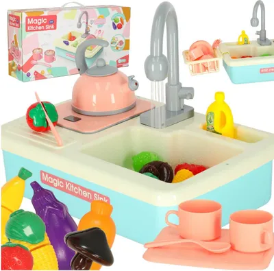 Produktbild von Kinderwaschtisch mit Zubehör XXL blau