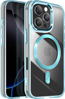 Produktbild von Avizar, MagSafe Hülle für Apple iPhone 16 Pro Cristal Color, Blau