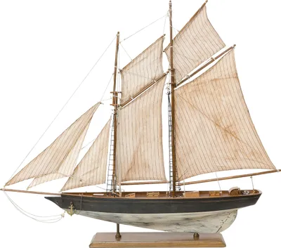Produktbild von Modellschiff Segelyacht Yacht Holz Schiff Boot Segelschiff 85cm kein Bausatz