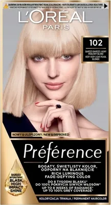 Zdjęcie produktu dla Farba do włosów Blond Jedwabiście Perłowy Odcień 102