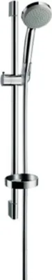 Produktbild von Hansgrohe Brausenset Croma 100 1jet / Unica C 650mm Chrom mit Cassetta Seifenschale