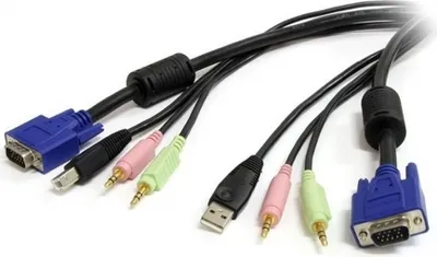 Produktbild von KVM-Switch Startech USBVGA4N1A6 (1,8 m)