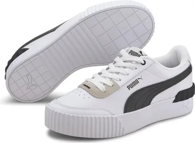 Produktbild von Puma Carina Lift Sneakers Damen weiß schwarz beige Gr 39