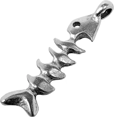 Produktbild von Minott Schmuck Anhänger | Fischgrete Messing, versilbert 30659