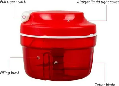Produktbild von Zwiebelschneider Manuell 300 ml Zwiebelschneider mit Rädern Gemüseschneider Manueller Multizerkleinerer Blitzzerkleinerer Knoblauchzerkleinerer Universalzerkleinerer Manueller