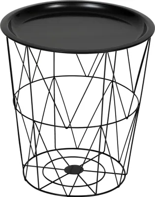 Produktbild von Beistelltisch "kumi" schwarz 40x37x37cm  - Atmosphera créateur d'intérieur
