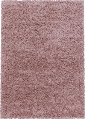 Image de Tapis shaggy à poils longs avec motif uni tissé UNI I