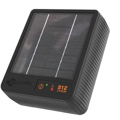 Produktbild von Gallagher S12Li Lithium-Solar-Weidezaungerät – bis zu 1.5 km – 3-mal schnelleres Aufladen