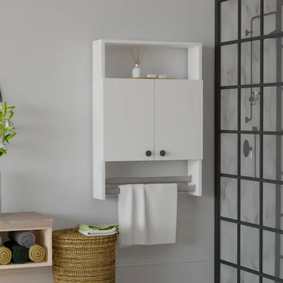 Immagine prodotto di Tanagro - Mobile Pensile, 60x87h cm Bianco, 2 Ripiani