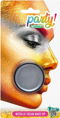 Produktbild von Silbermetallisches Make up - Einheitsgröße