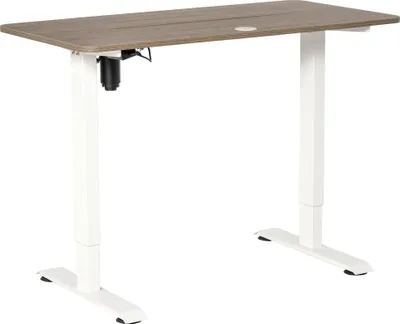 Produktbild von Stehschreibtisch - Elektrisch höhenverstellbar - 4 Speicherplätze - Tischplatte 120 x 60 cm - Höhe bis 116 cm - Weiß