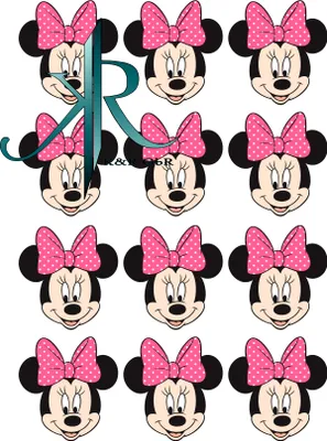 Produktbild von Minnie Maus №2. 12 Stuck Tortenaufleger,Geburtstag,Tortendeko