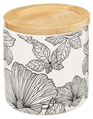 Produktbild von Wattepad-Spender BLACKFLORA, Keramik