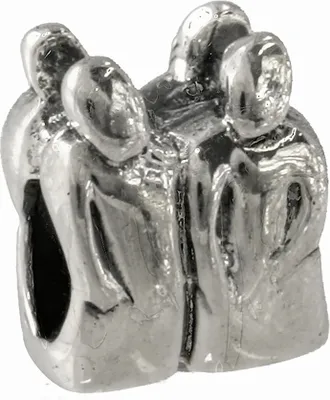 Image de CarloBiagi Bead Charm élément de bijouterie Gémeaux 925 argent véritable BBSZL06