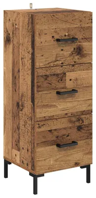 Produktbild von “2026 Modern“ Braun Sideboard Altholz 34,5 x 34 x 90 cm Holzwerkstoff - Designermöbel 16939 - Kommoden