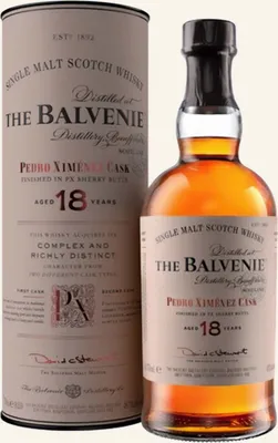 Produktbild von The Balvenie 18 Years Old Pedro Ximénez Cask 48,7% Vol. 0,7l in Geschenkbox