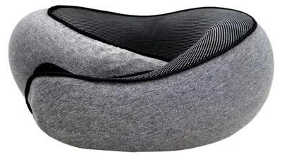 Produktbild von Nappy™ - Das Reisekissen, Comfy Nackenkissen Flugzeug, Nackenhörnchen Erwachsene - Nackenkissen Auto - Reisekissen Memory Foam (Grau,1pcs)