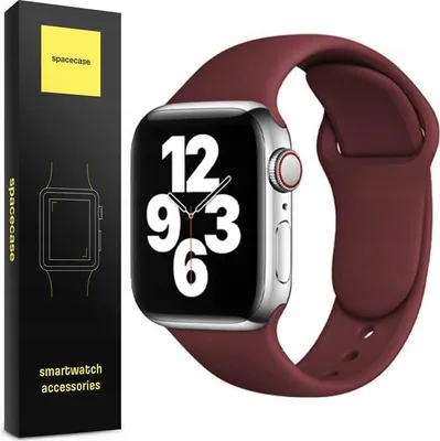 Obrázok produktu pre Silikonový náramok Spacecase Bordeaux, Apple Watch 42-45 mm