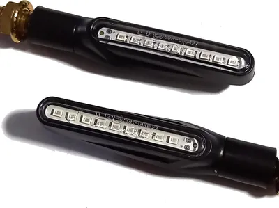 Immagine prodotto di Indicatori di direzione LED per moto Indicatori di direzione lampeggianti per scooter, quad e ATV