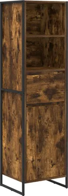 Image de Bibliothèque Chêne Fumé 43 x 36 x 150.5 cm Bois d'ingénierie