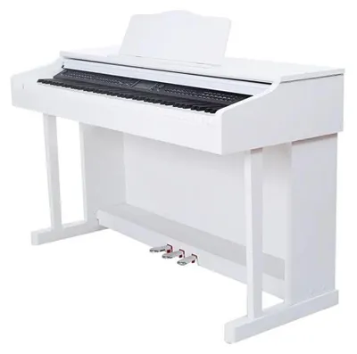 Zdjęcie produktu dla Pianino cyfrowe Pianino sceniczne Pianino domowe biały wysoki połysk
