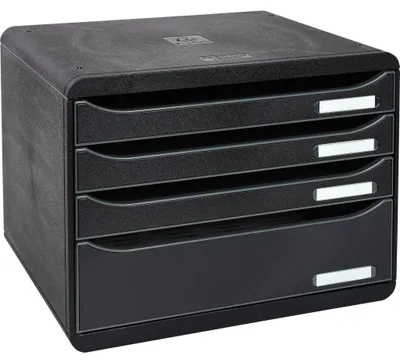Zdjęcie produktu dla Pojemnik na szuflady 315714D Big Box Plus Horizon format poziomy 4 szuflady czarny
