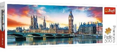 Produktbild von Puzzles - "500 Panorama" - Big Ben und Palast of Westminster, London
