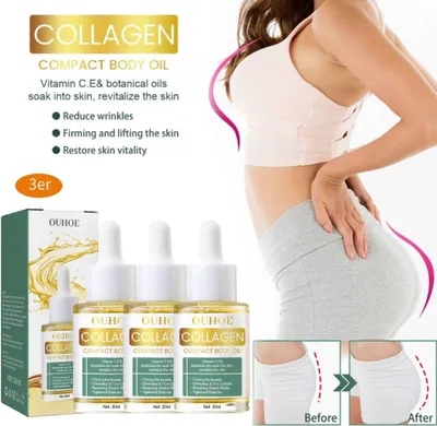 Produktbild von 3 Stück 30ml Lifting Straffendes Körperöl Körperpflege Schlankheits Massageöl Körperformungsöl für Bauch und Beine