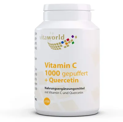 Obrázek produktu pro Vitaworld Vitamin C 1000 pufrovaný + kvercetin tablety, 120 tablet