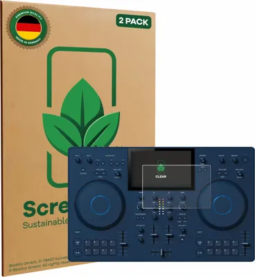 Produktbild von 2x ScreenLeaf Schutzfolie für AlphaTheta OMNIS-Duo (Jog) nachhaltiger Displayschutz Display Schutz Folie Klar Transparent