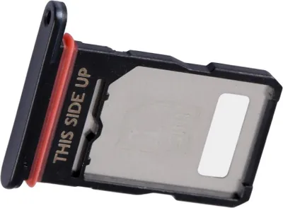 Produktbild von Simkartenhalter passend für Motorola Edge 30 Neo (XT2245), Dual-Nano-SIM Slot, Originalersatz, Schwarz Onyx